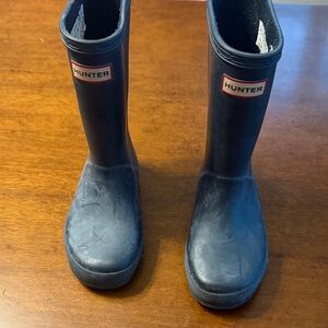 Hunter Kids Navy Rain Boots